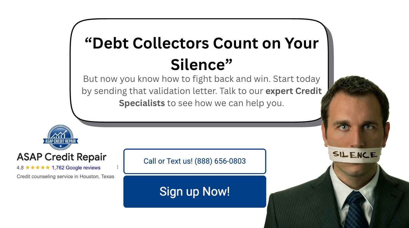 debt collectors count on your silence