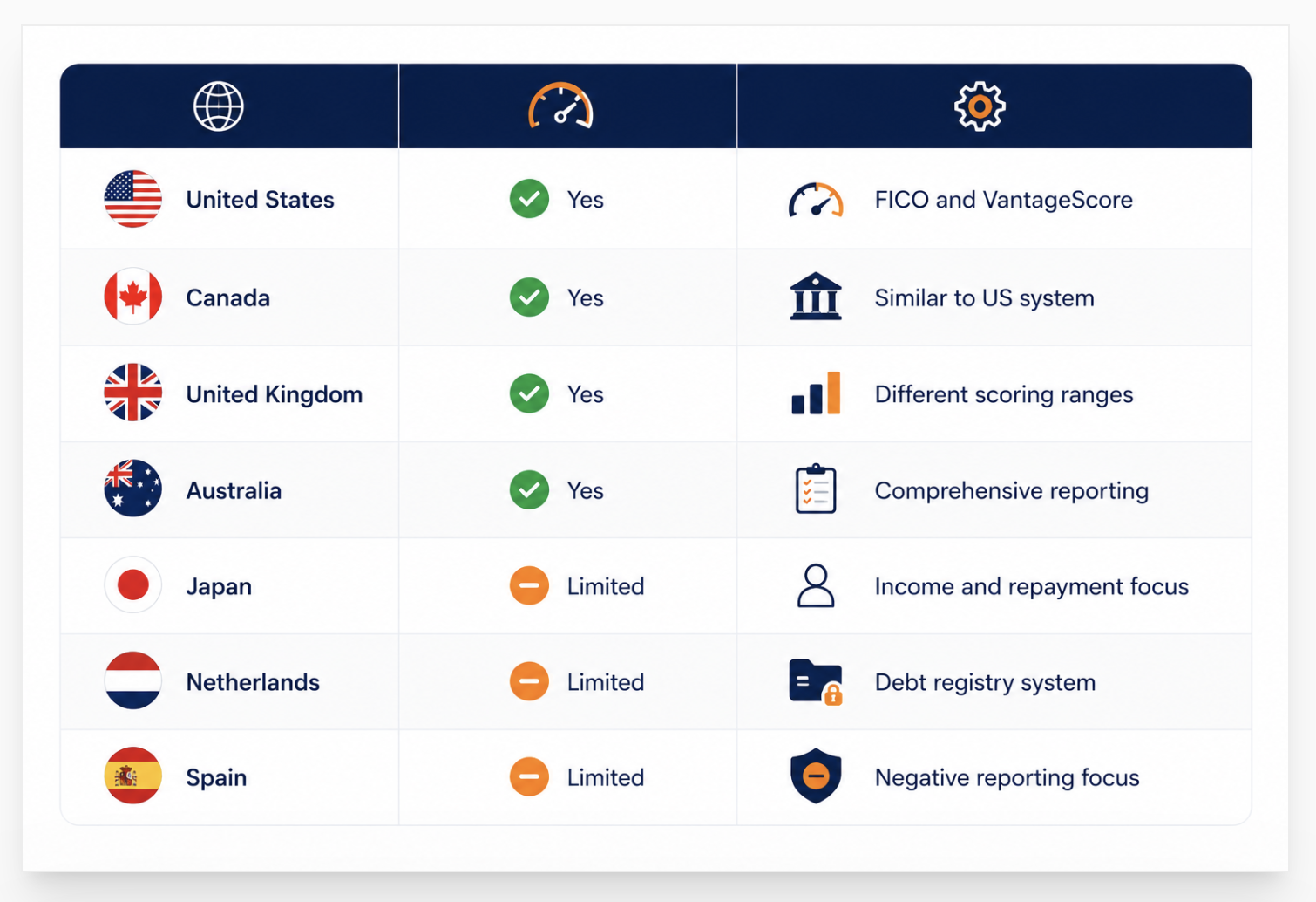 How Different Countries Handle Credit