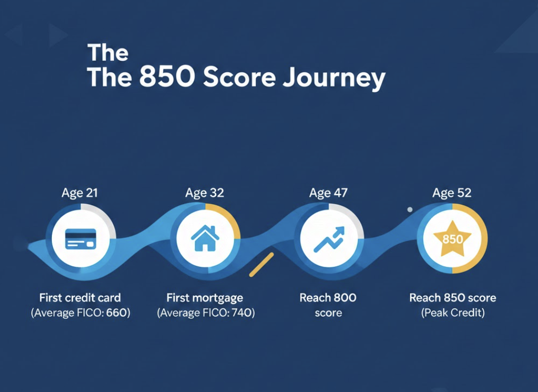 850 credit score timeline