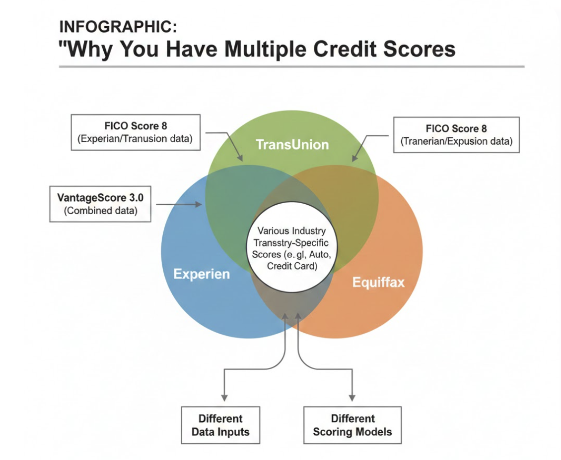 Why You Have Multiple Credit Scores