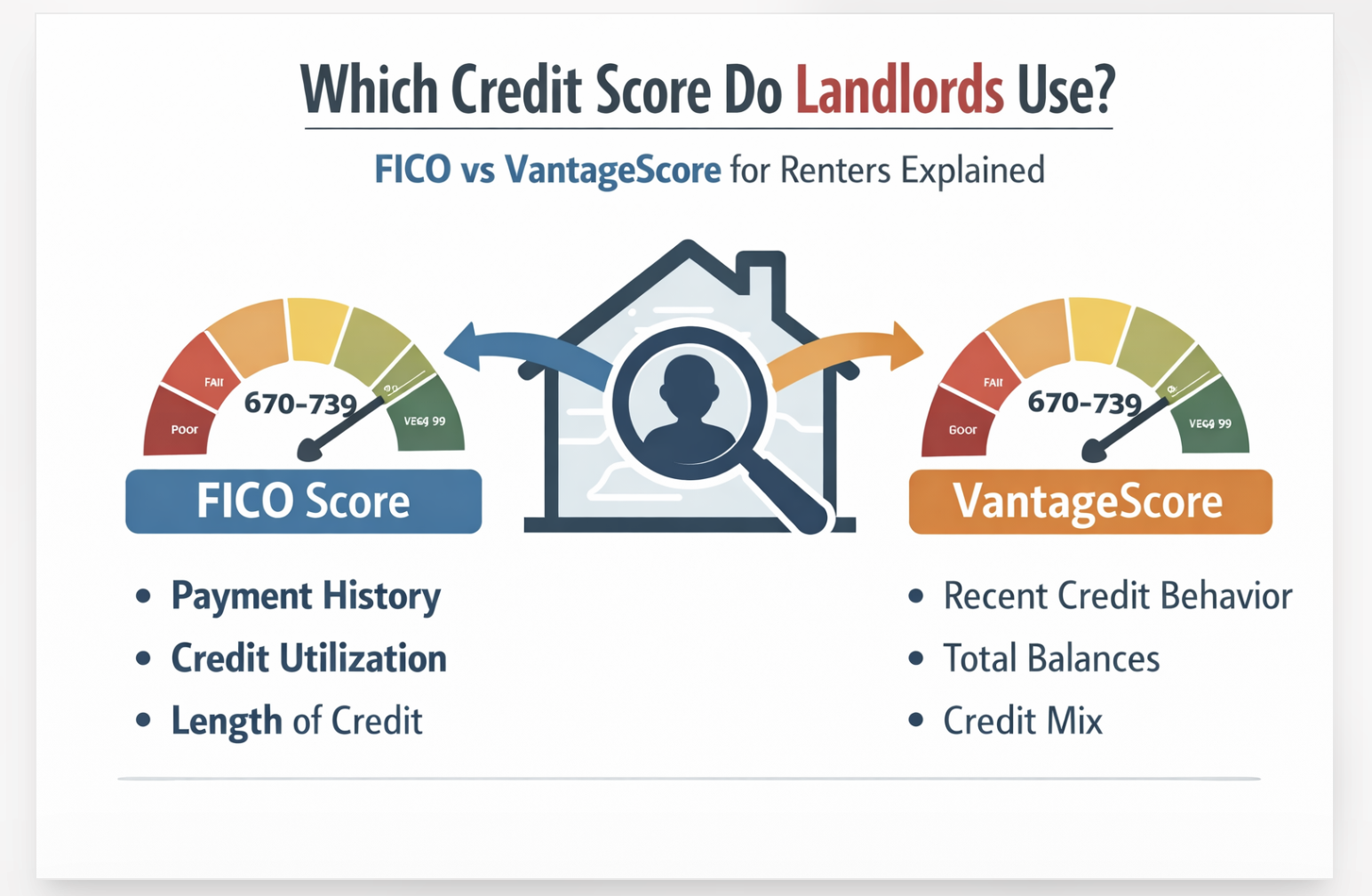 Which Credit Score Do Landlords Use? FICO vs VantageScore for Renters Explained