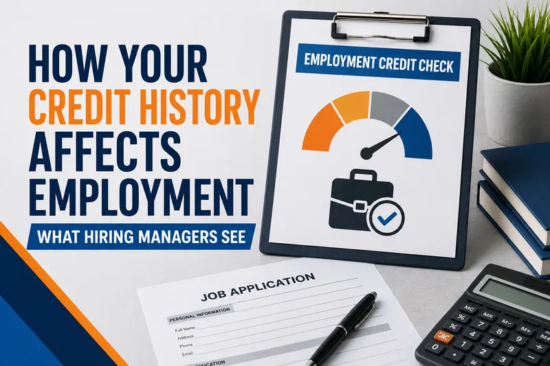 can your credit score affect employment
