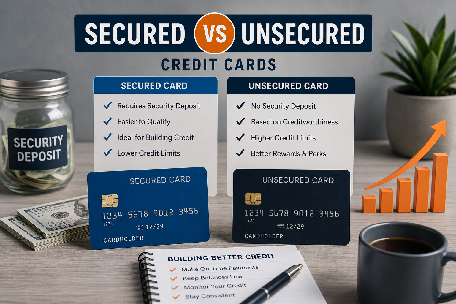 secured vs unsecured credit cards