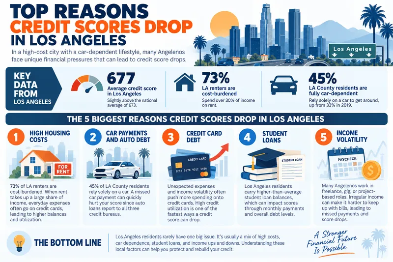 Credit Scores Drop in Los Angeles