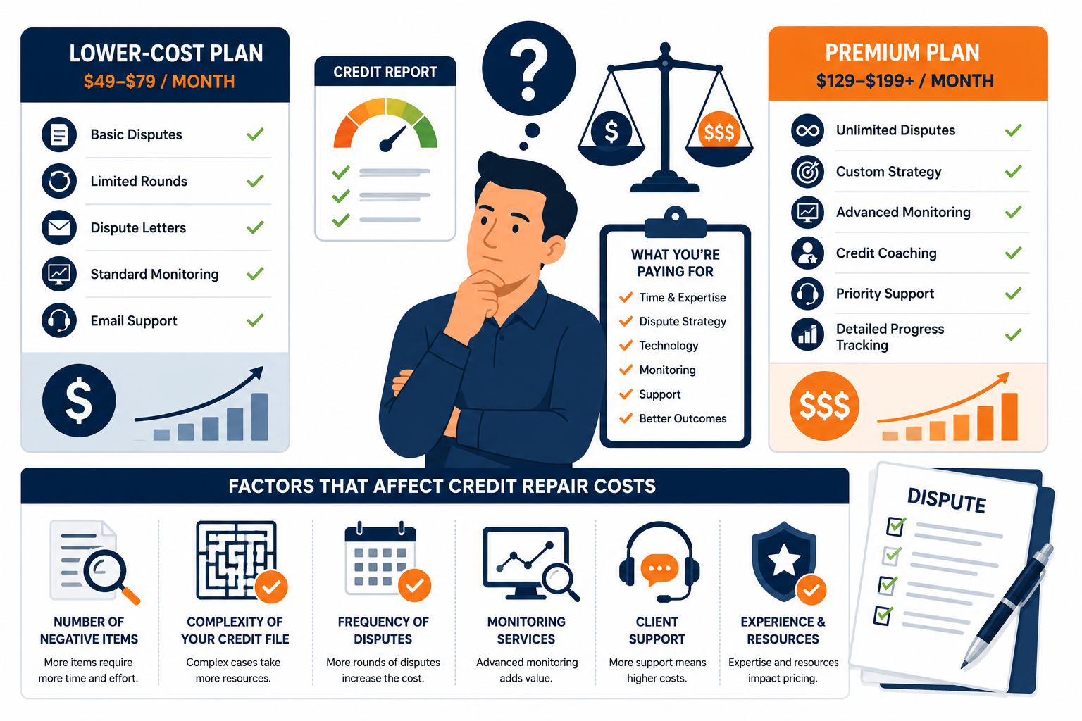 Why Credit Repair Costs Vary