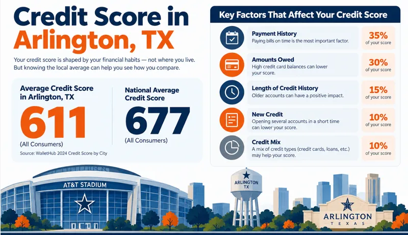 credit score in arlington