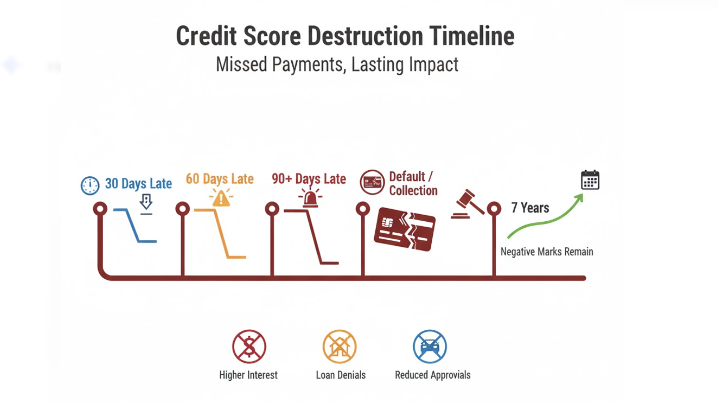 Credit Score Destruction Timeline