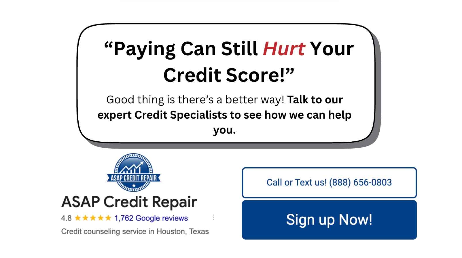 paying can still hurt credit score