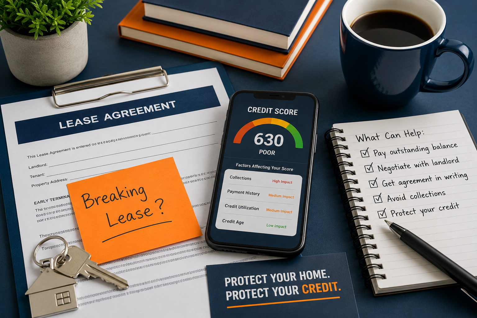 does breaking a lease affect your credit