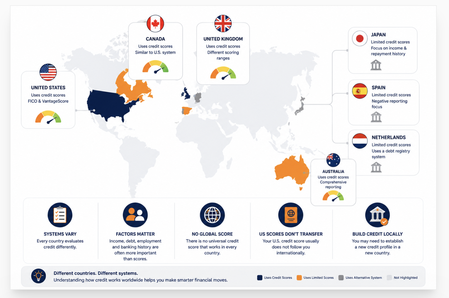 do other countries use credit scores