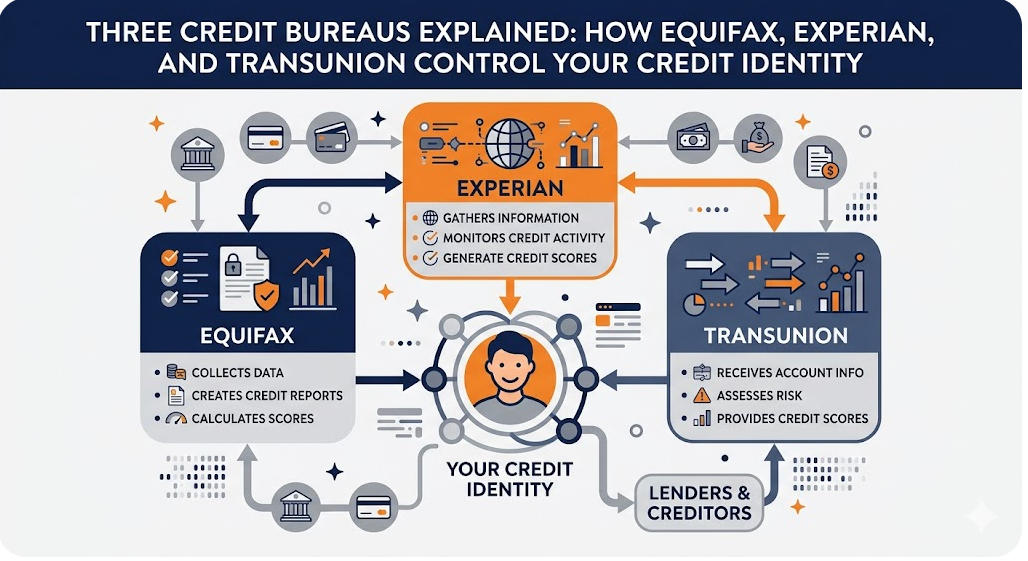 three credit bureaus