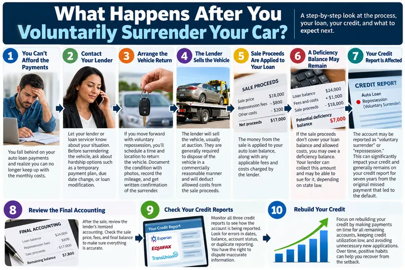 what happens on voluntary repossession infographic