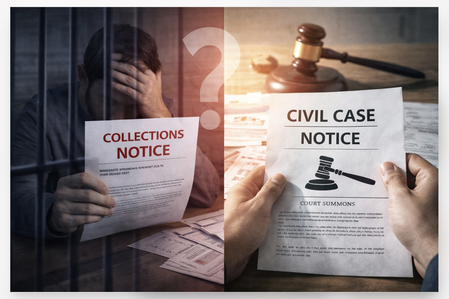 can you go to jail for not paying collections