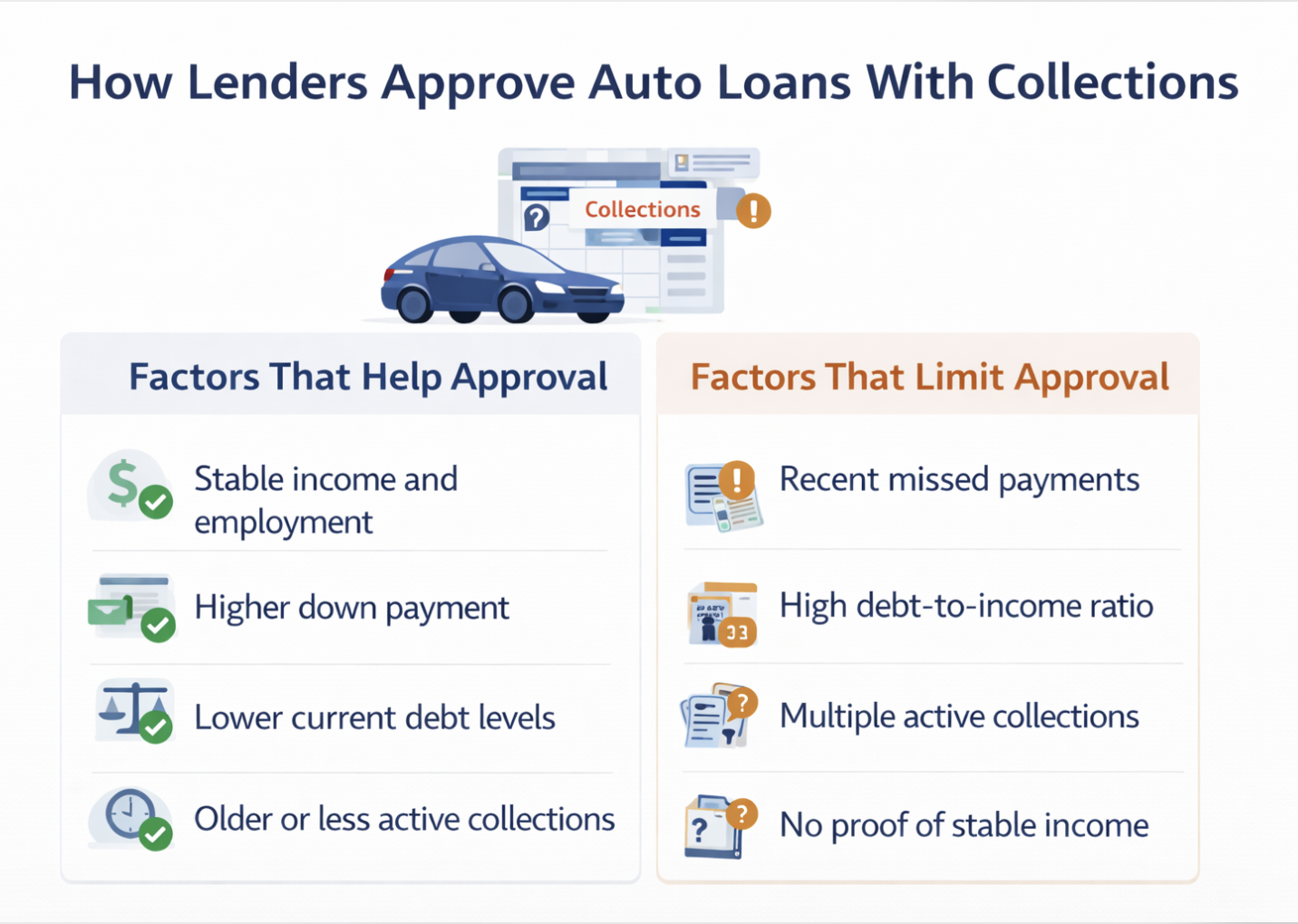 How atlanta auto loan lenders approve accounts with collections