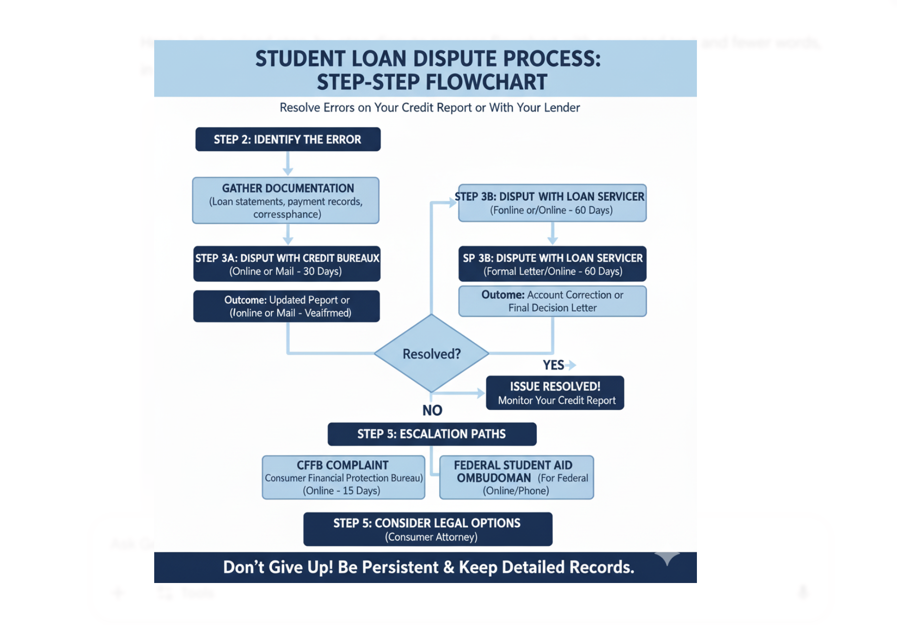 student loan dispute process