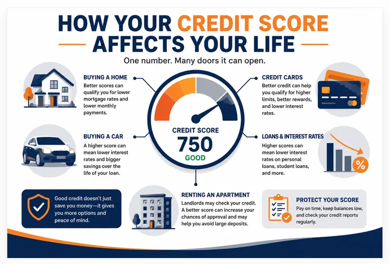 how credit scores impacts your life