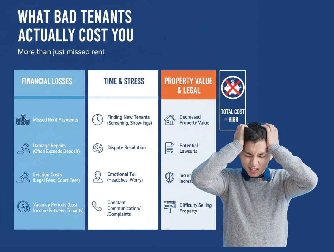 cost of bad tenants