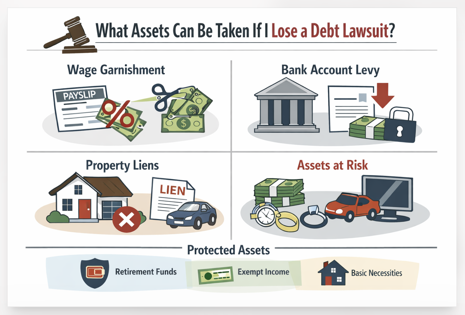 what is exempt from debt collection