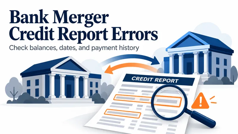 bank merger credit report errors