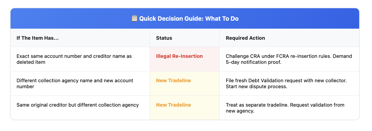 what to do when deleted items return