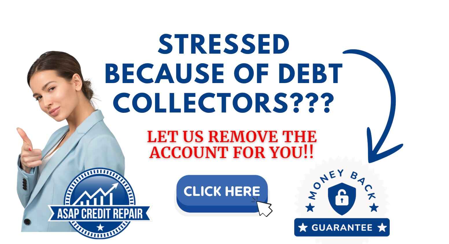 stressed because of debt collectors