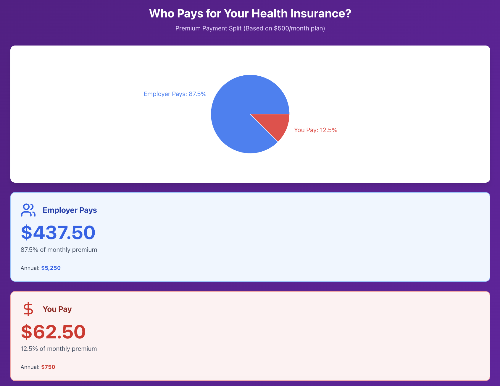 who pays for health insurance