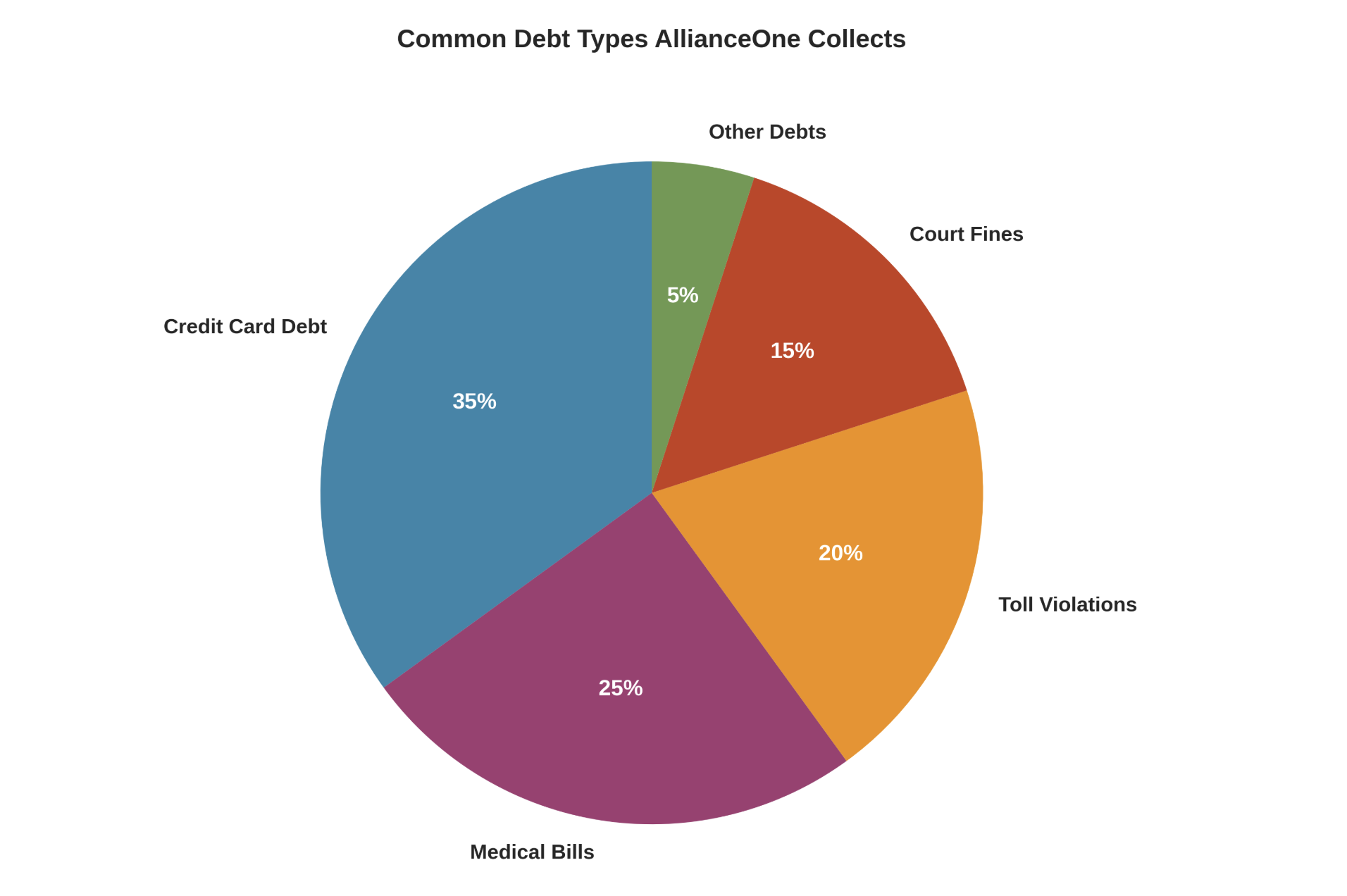 Common Debt Types AllianceOne Collects