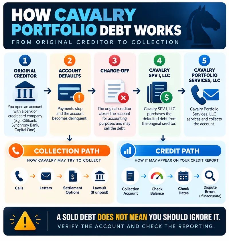 Cavalry Portfolio debt collection and lawsuit response guide