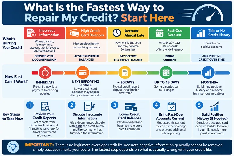 What Is the Fastest Way to Repair My Credit
