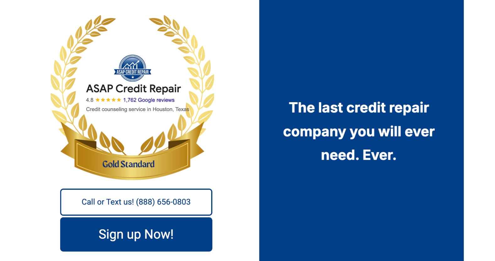 Gold standard credit repair