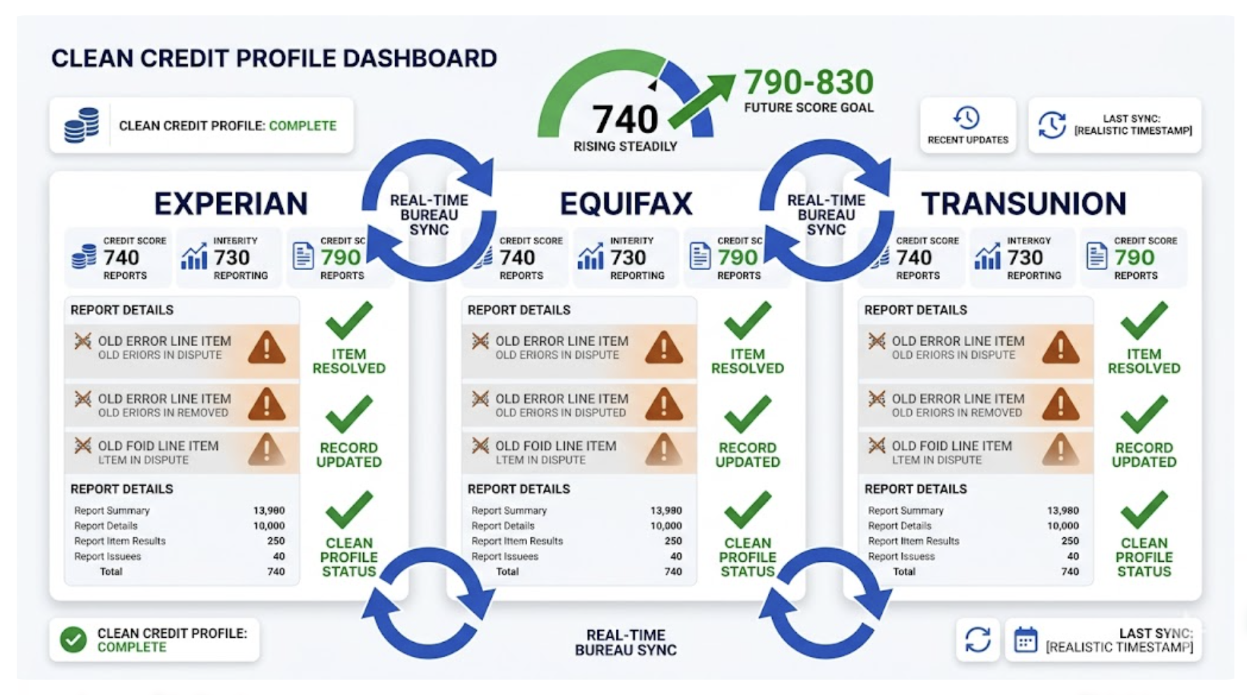 Clean credit files