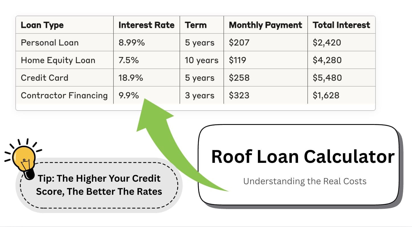 roof repair loan calculator