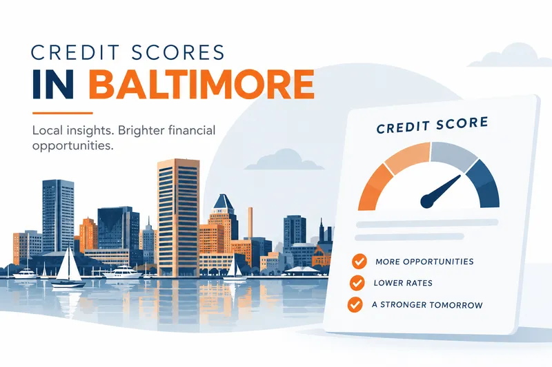 average credit score in Baltimore
