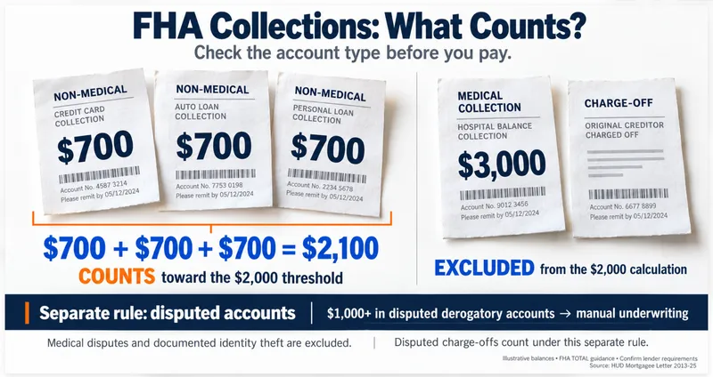 what counts as fha loan collection accounts