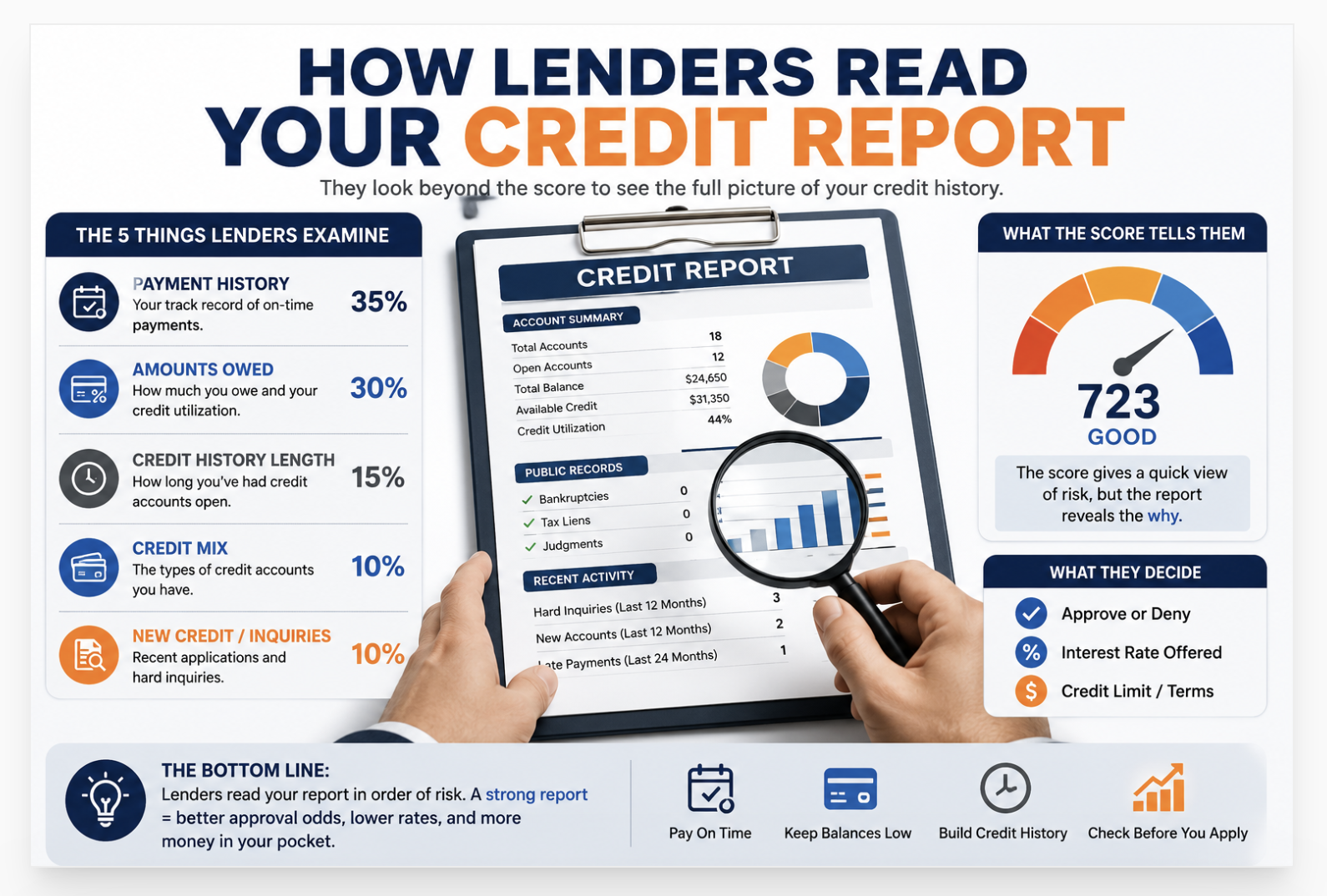 how lenders read credit report