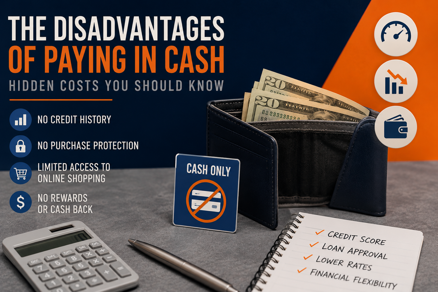 disadvantages of paying in cash
