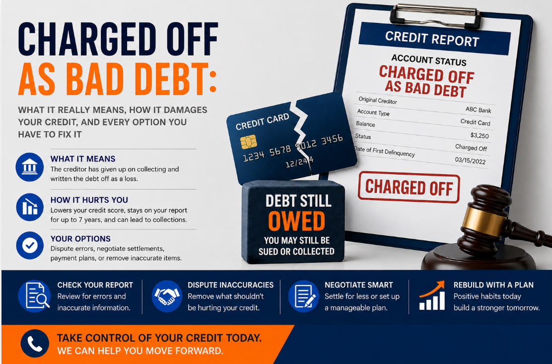 charged off as bad debt