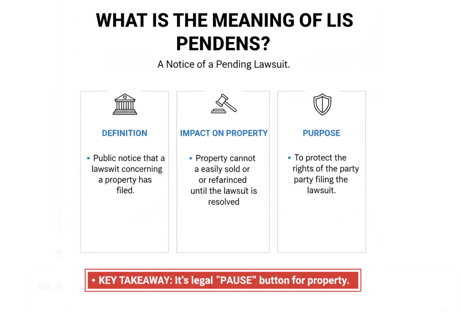 What Is the Meaning of Lis Pendens