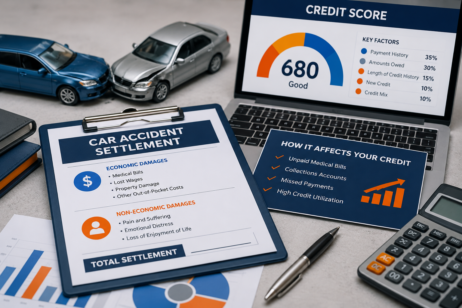 Car accident settlement calculation