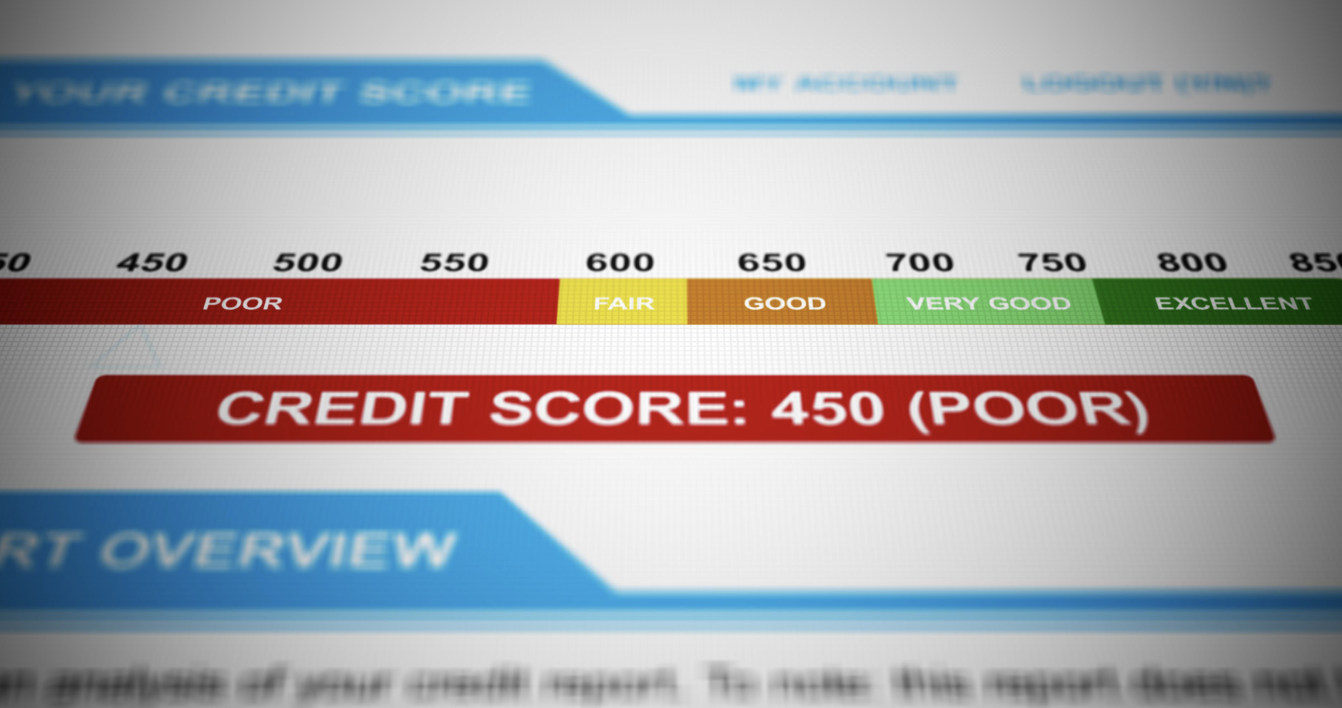 How bad is a 493 credit score