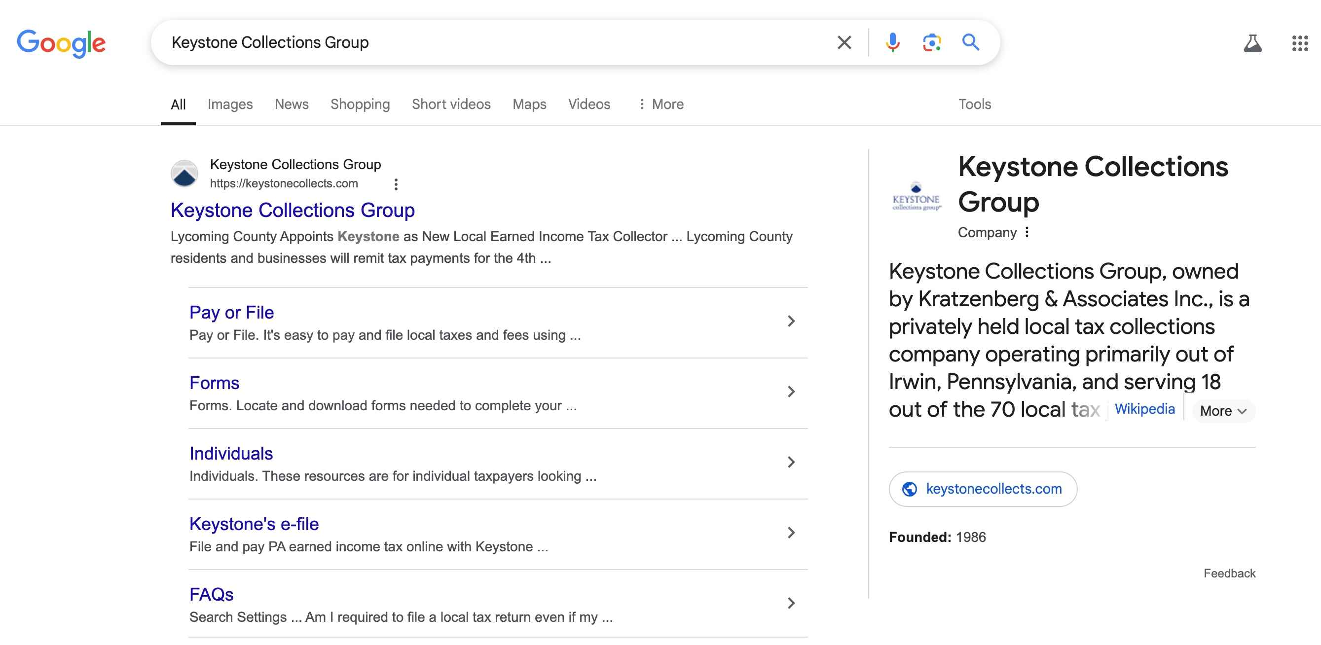 Who is Keystone Collections Group