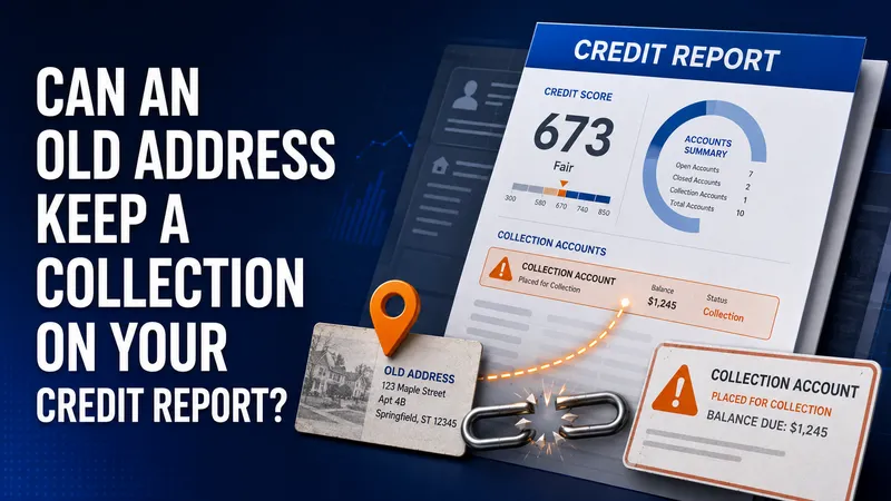 Can an old address keep a collection attached to your credit report?