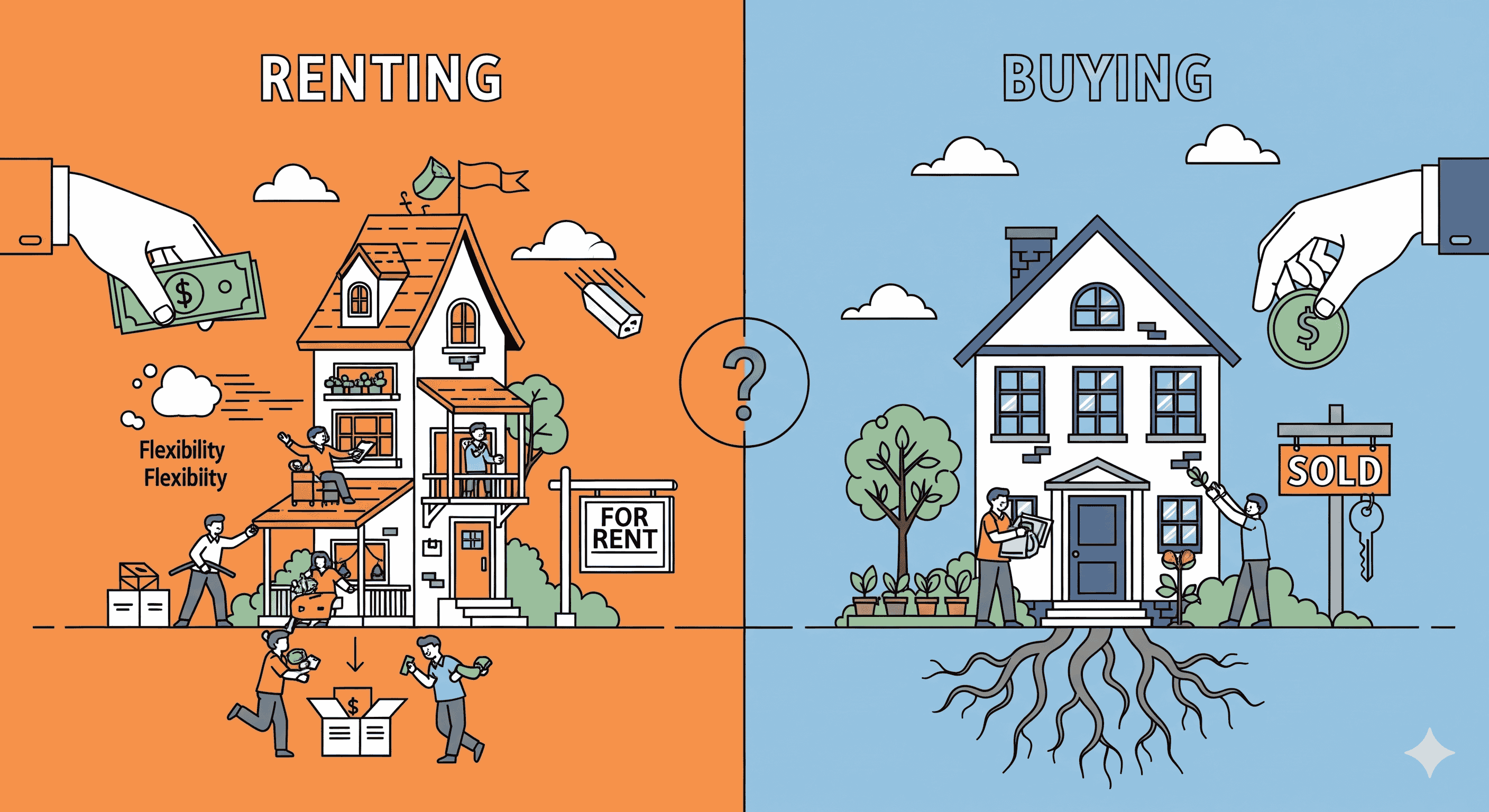 renting versus buying a house