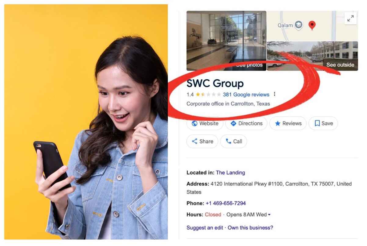 SWC Group google reviews