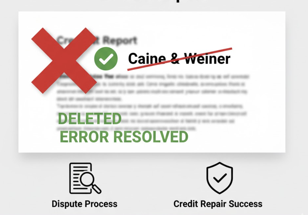 Remove Caine & Weiner From Credit Report