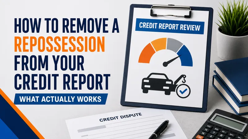 how to remove a repossession from your credit report