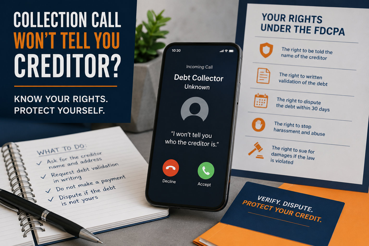 collection call won't tell you creditor