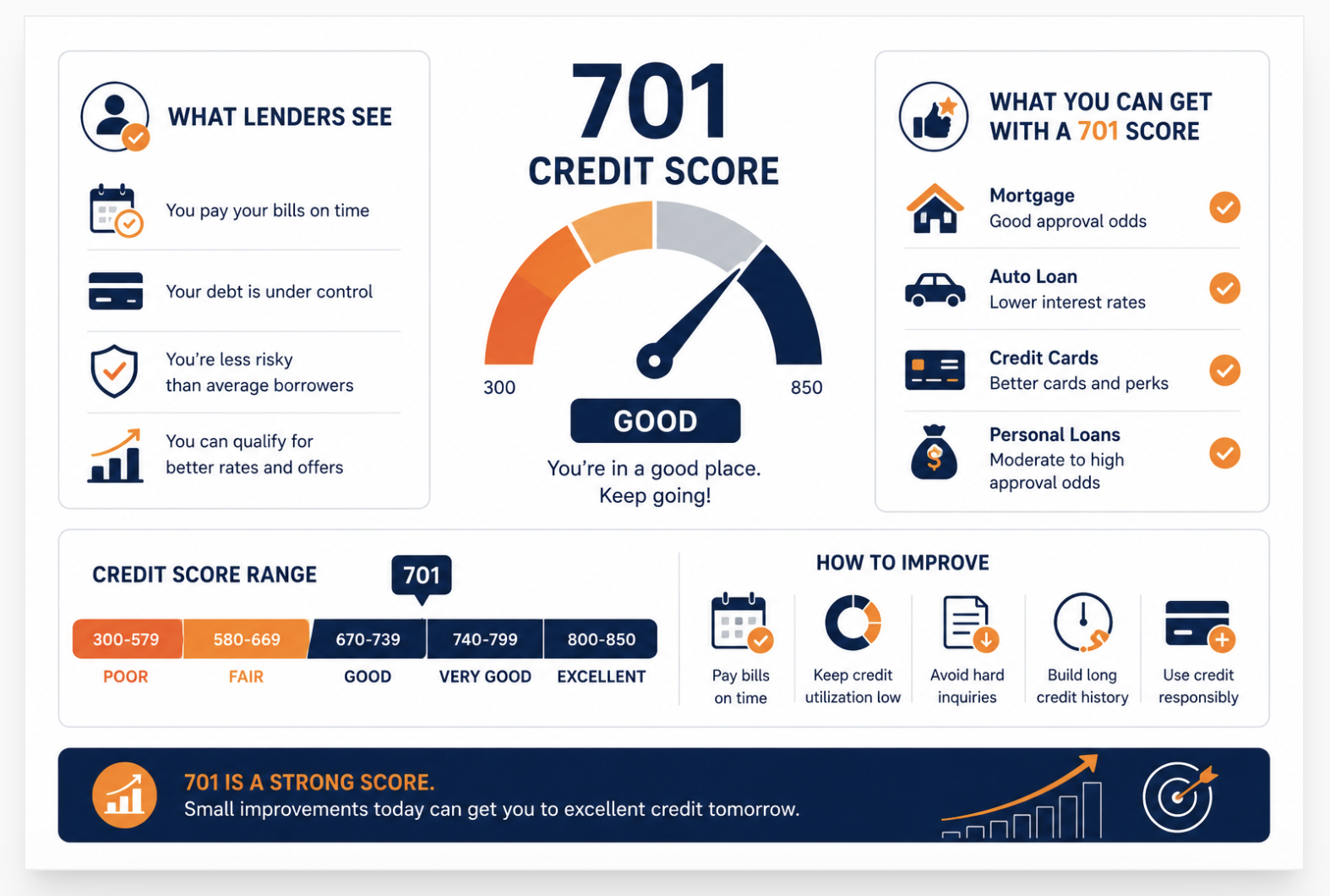 701 credit score