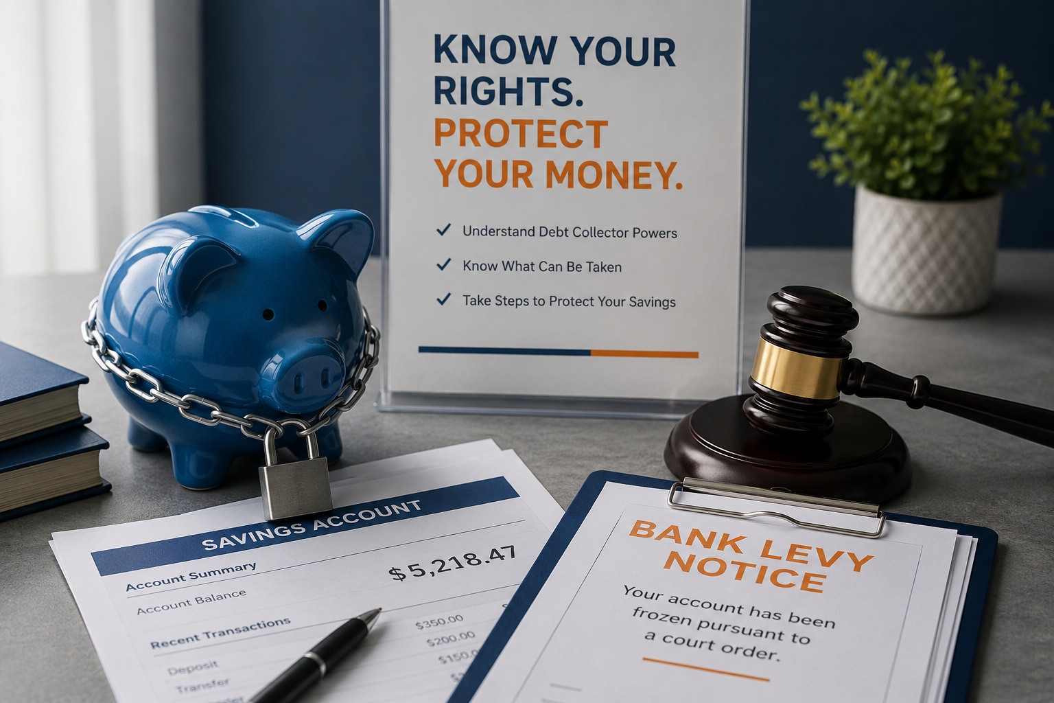 can debt collectors see your savings account
