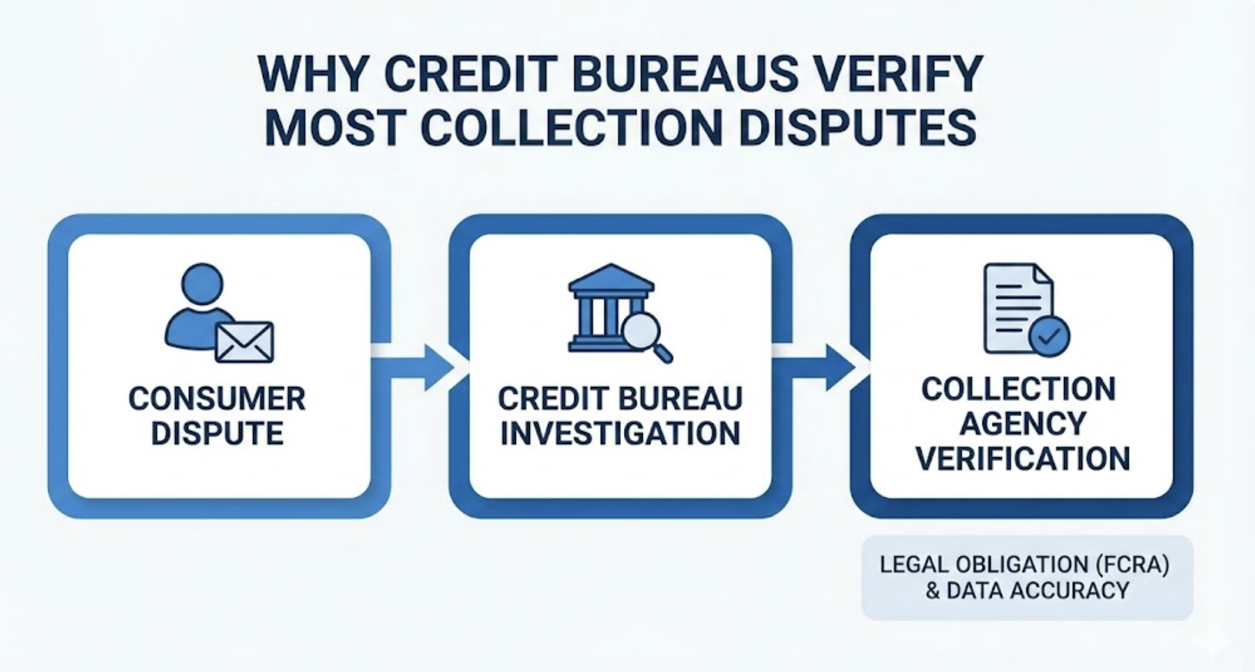 Why Credit Bureaus Verify Most Collection Disputes